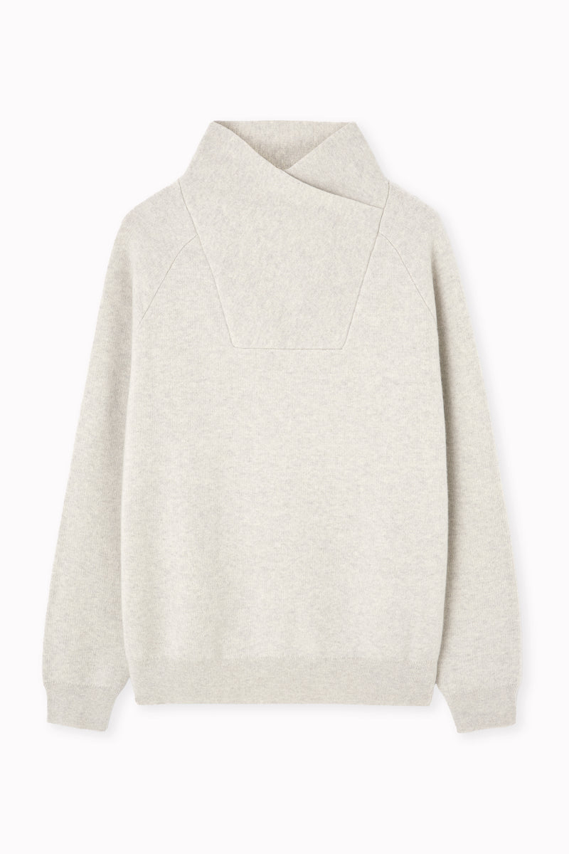 Cashmere Cross-Neck Sweater