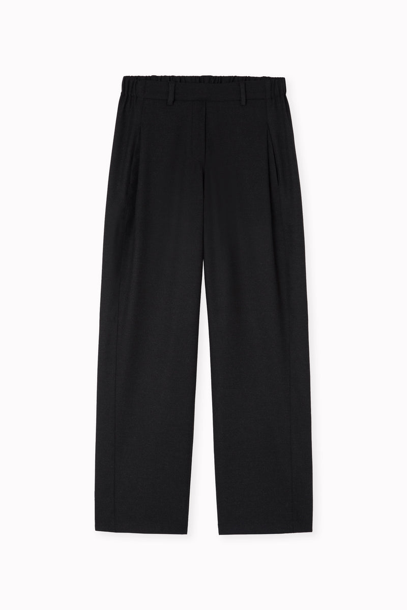 Flannel pants with darts