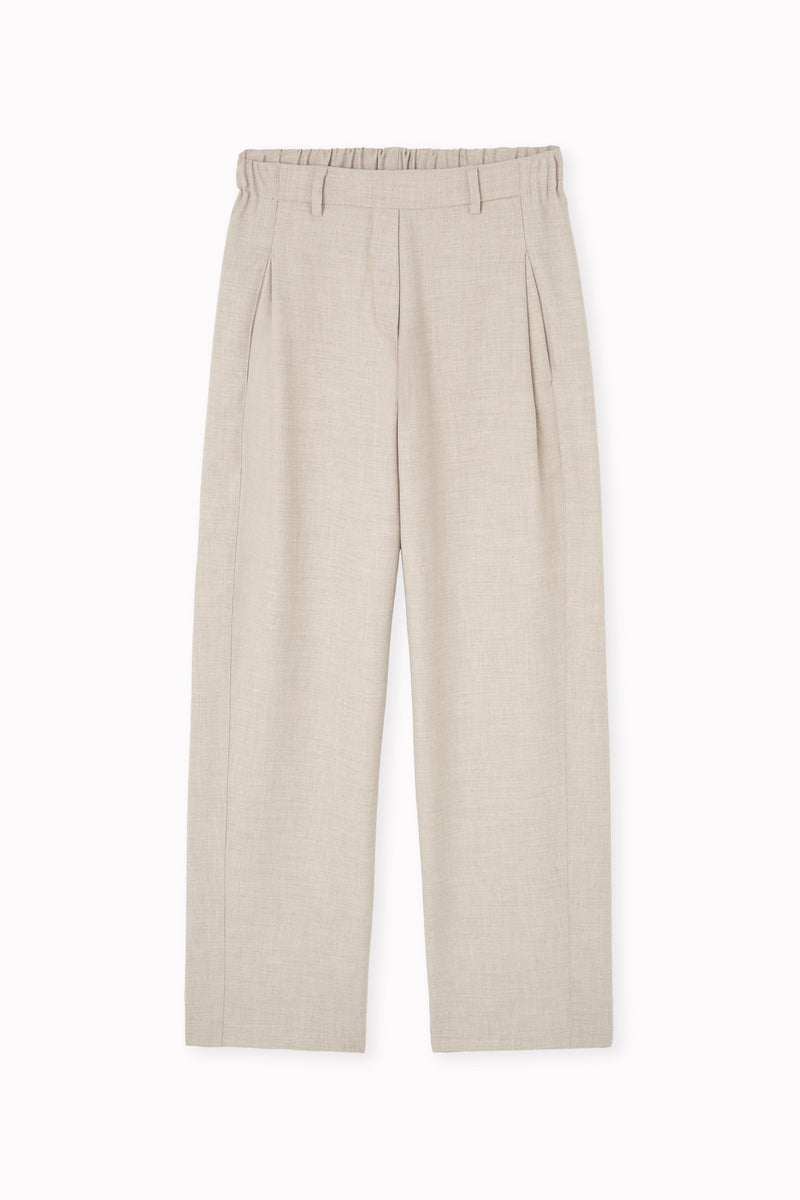 Flannel pants with darts