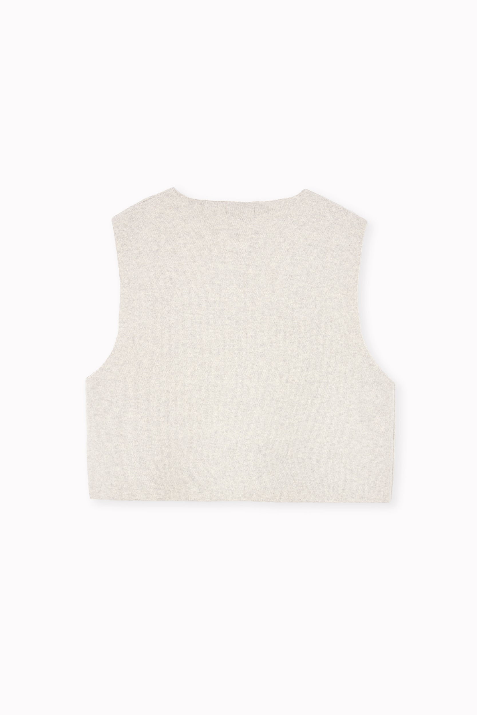 Chaleco de cashmere con cremallera