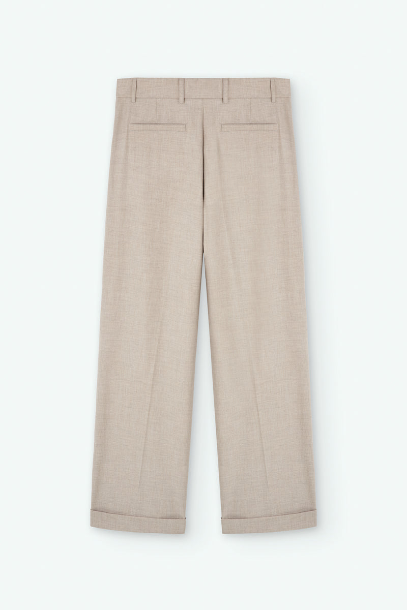 Pantalón de franela con pinzas