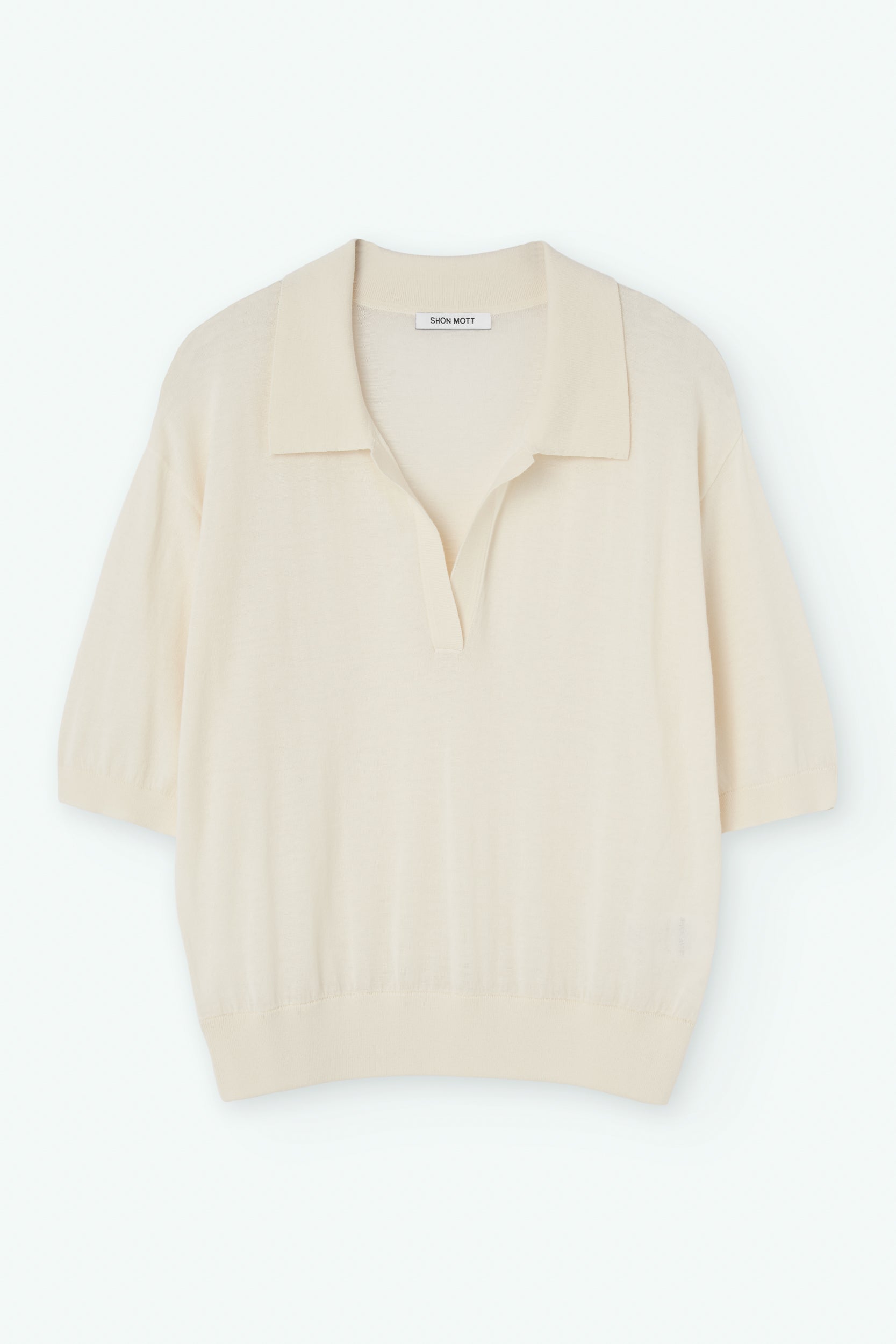 Oversized cotton polo shirt