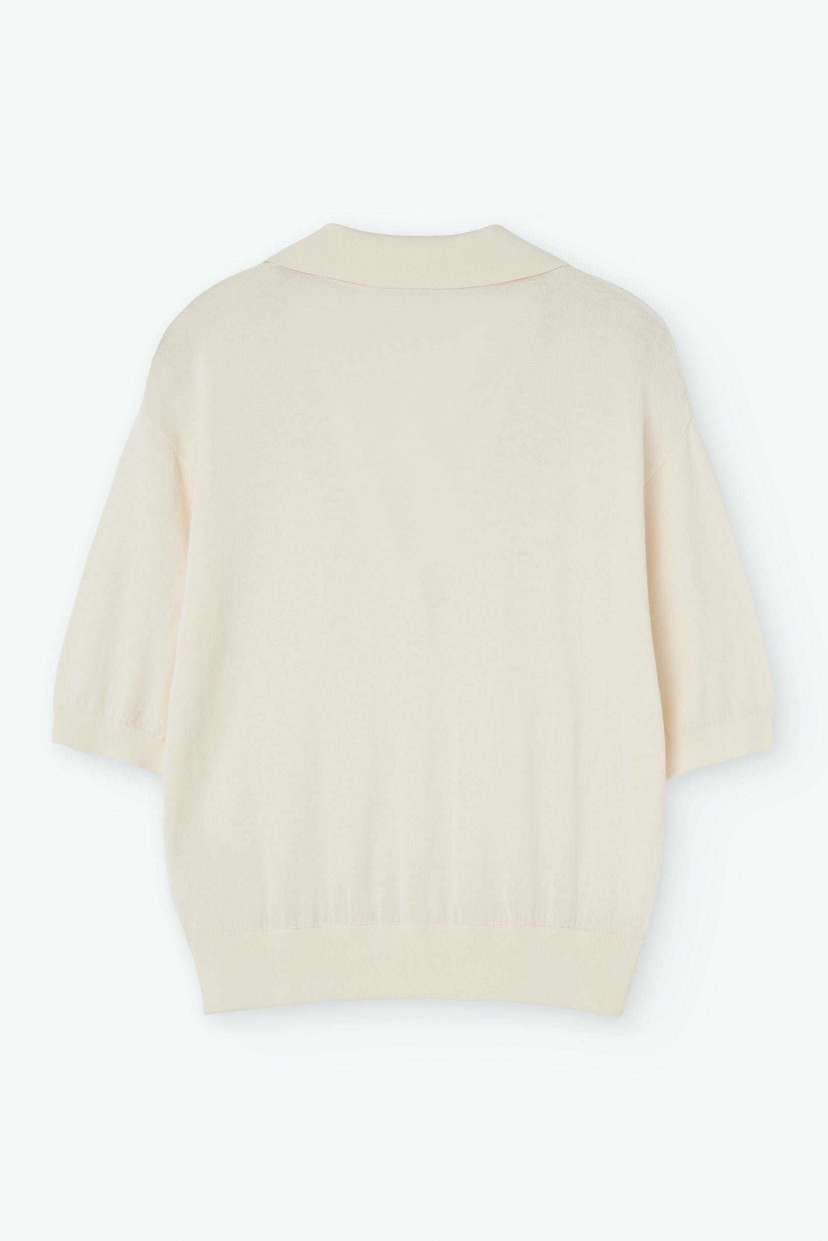 Oversized cotton polo shirt