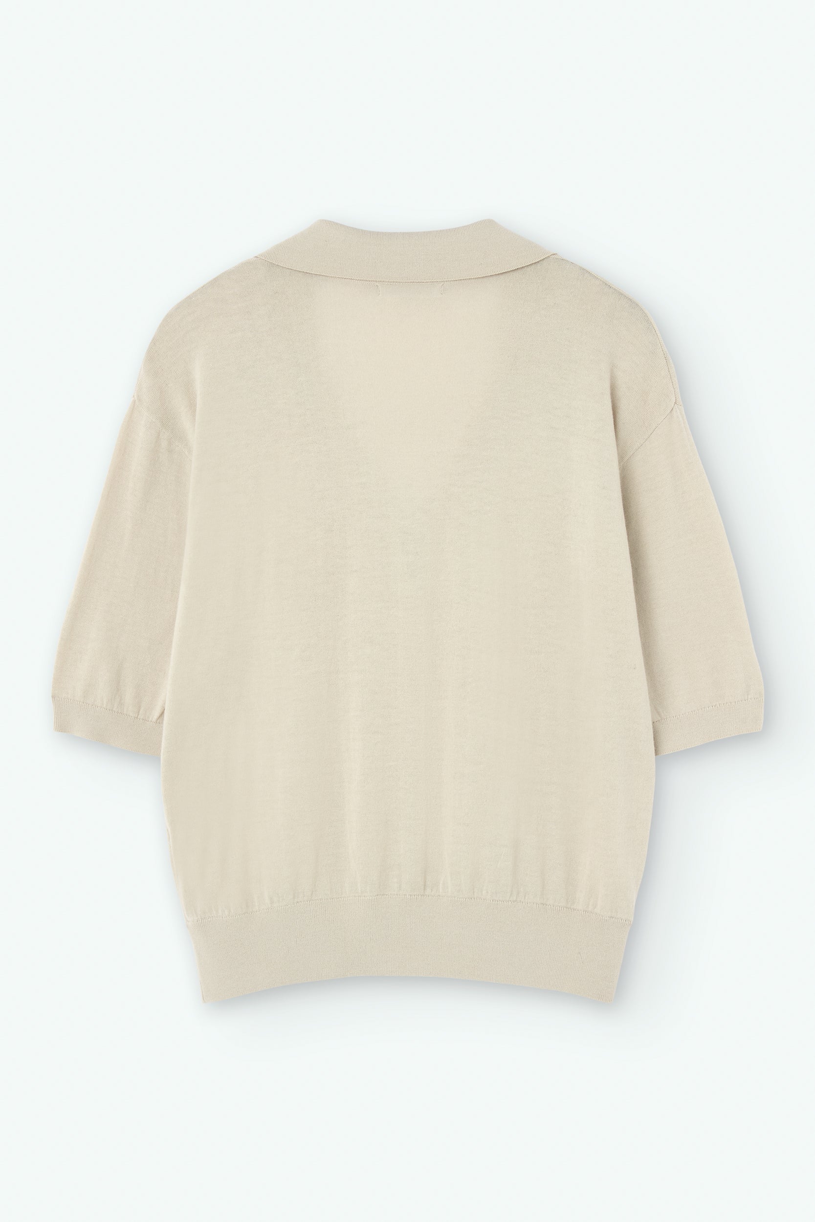 Oversized cotton polo shirt