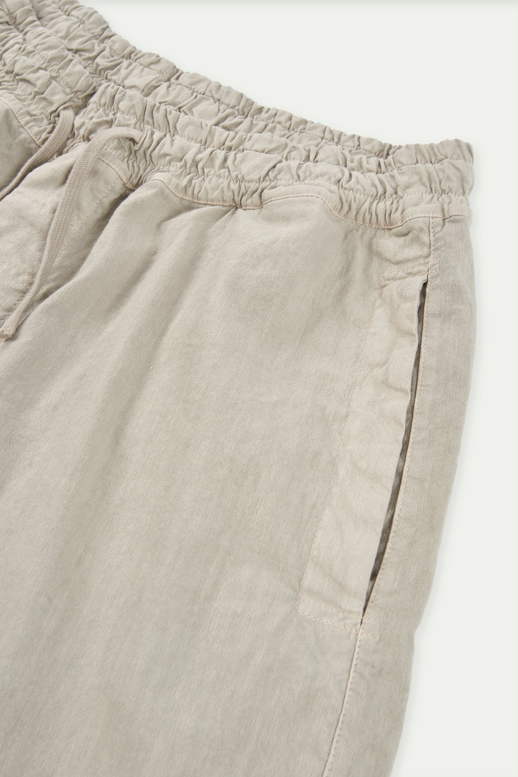 Shorts de algodón con lino