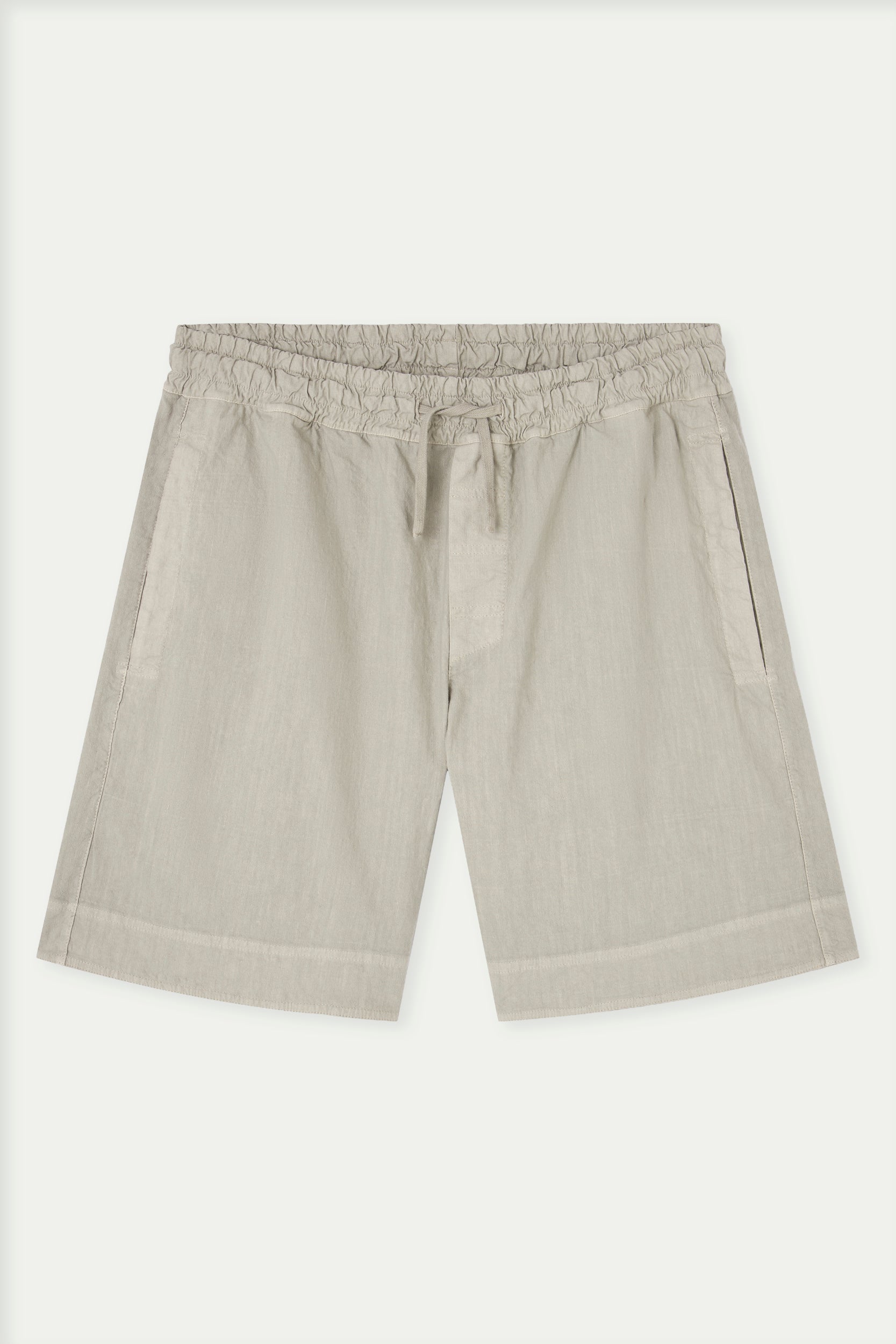 Shorts de algodón con lino