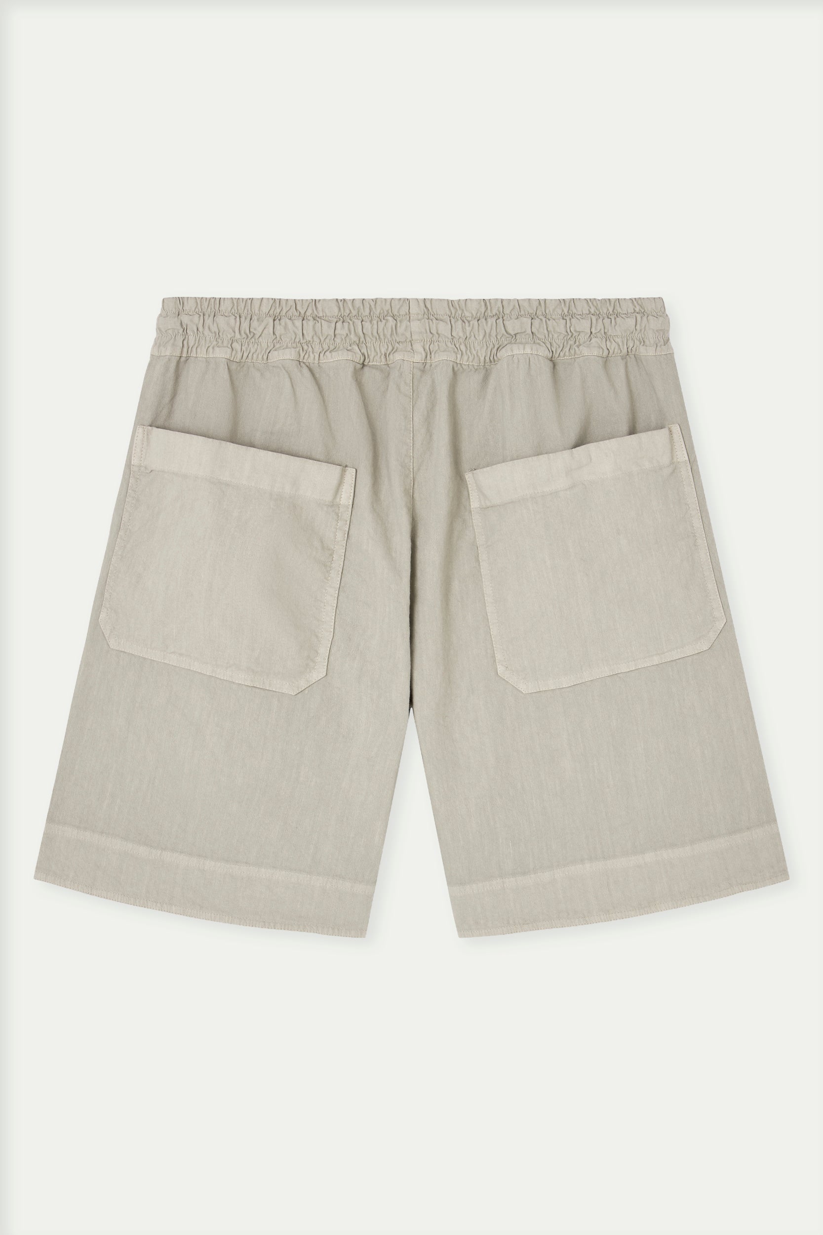 Shorts de algodón con lino