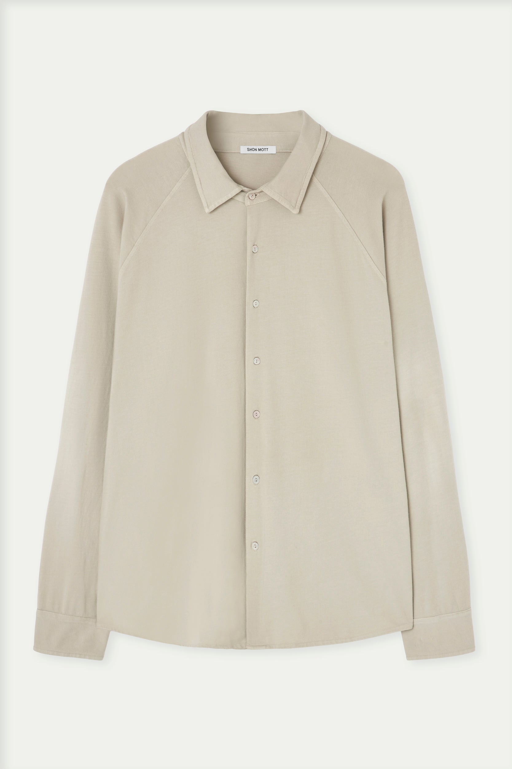 Cotton shirt with ranglan sleeve