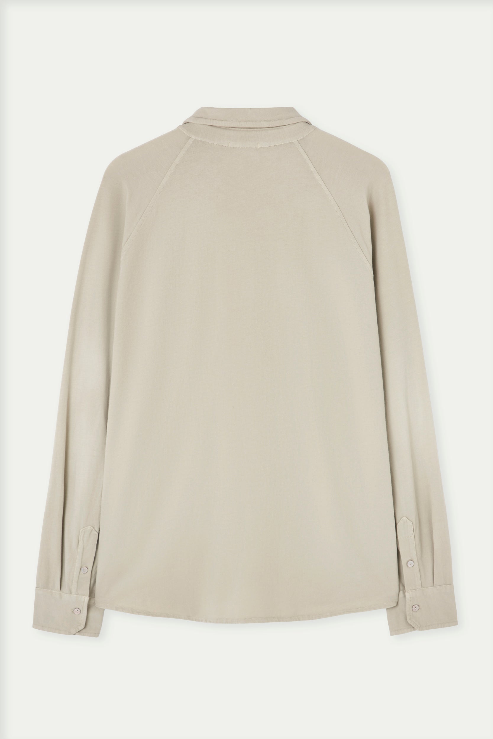 Cotton shirt with ranglan sleeve