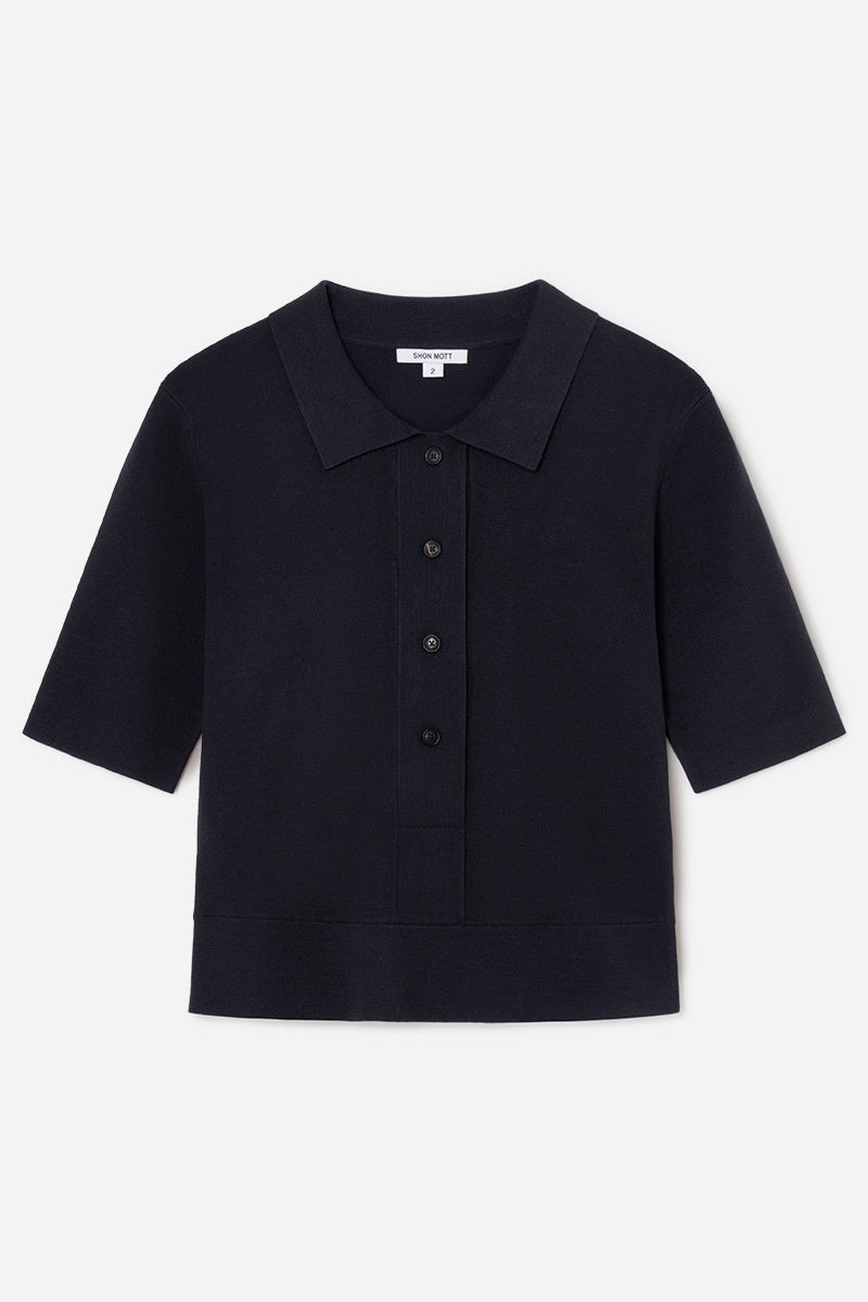 Double-Face Knit Polo
