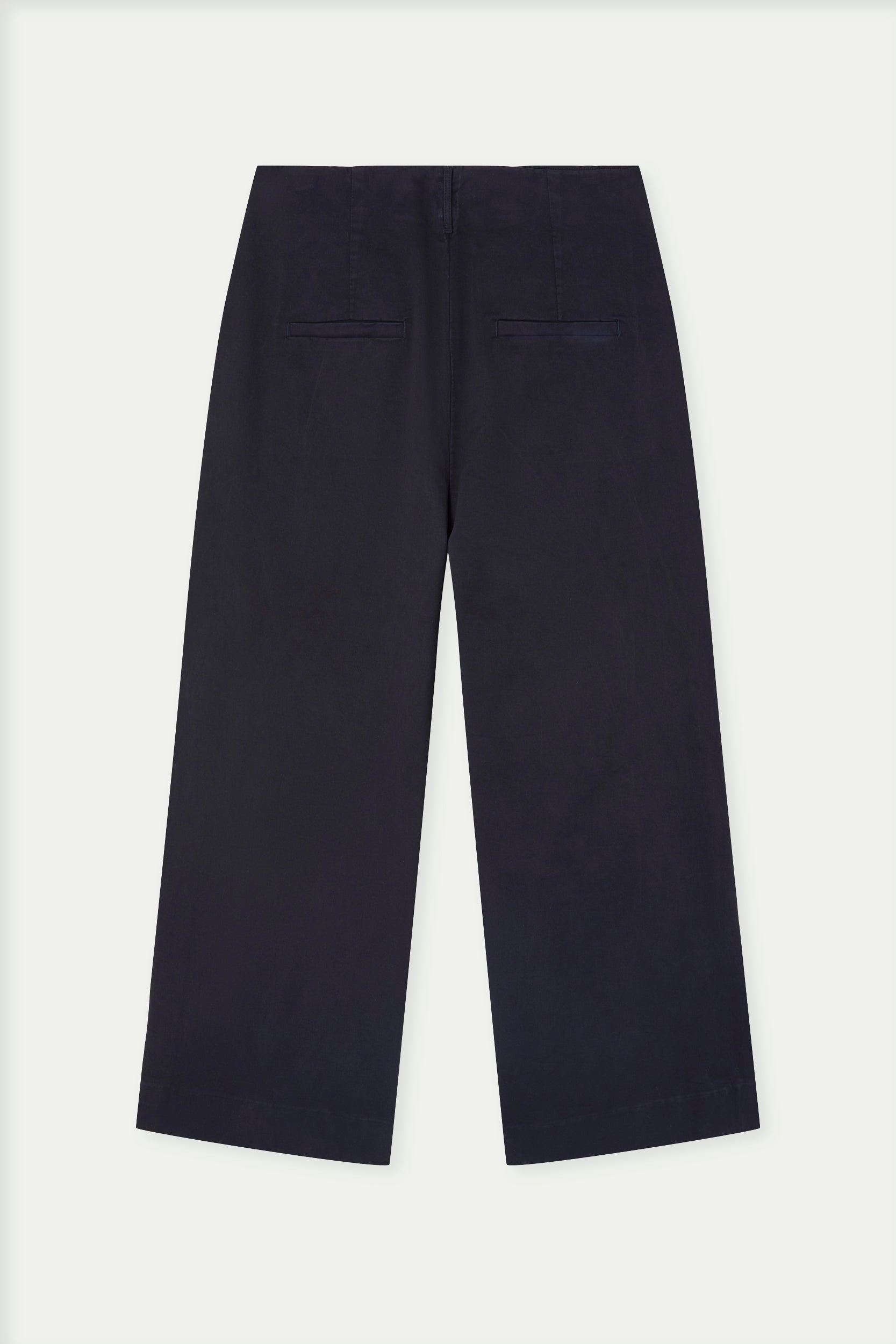 Straight leg cotton pants
