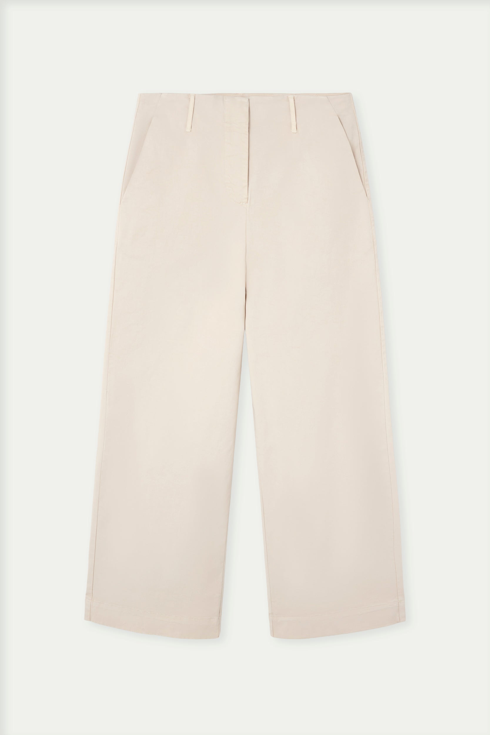 Straight leg cotton pants