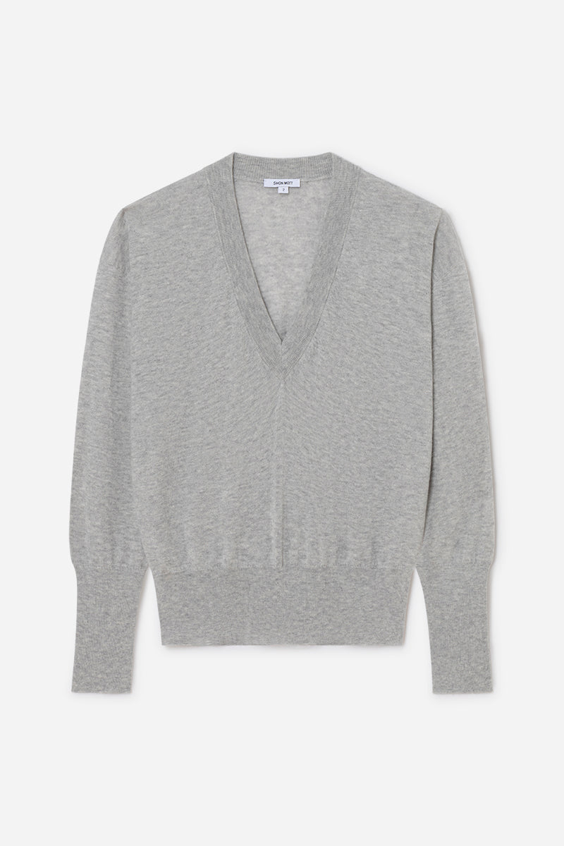 Jersey de cashmere con escote V