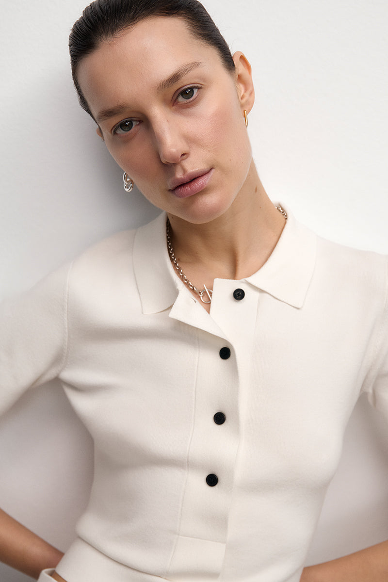 Double-Face Knit Polo