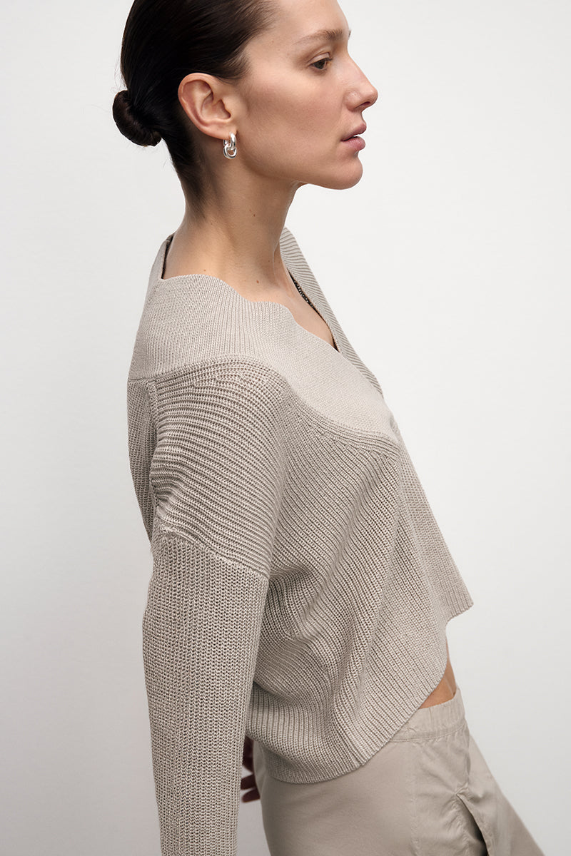 Jersey de algodón ultraligero en tejido perlado