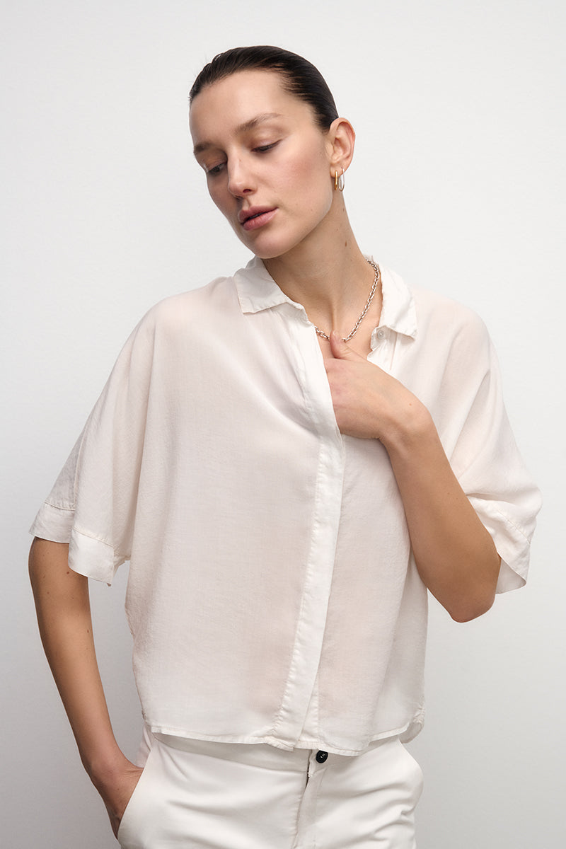 Polo Collar Blouse