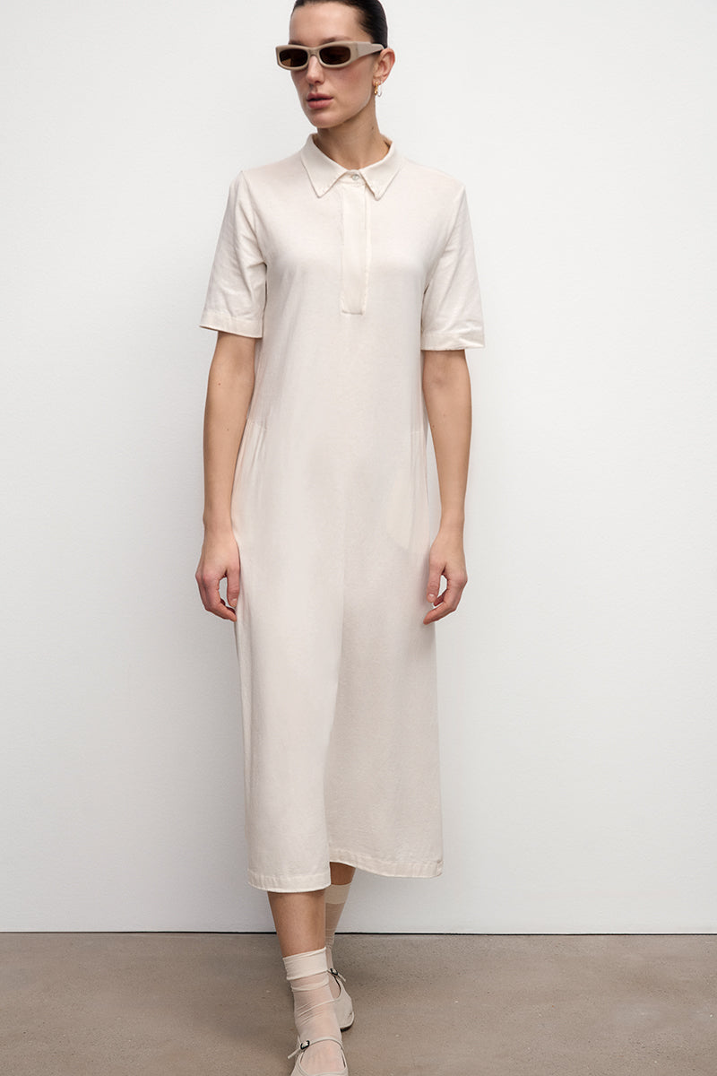 Cotton Crepe Dress