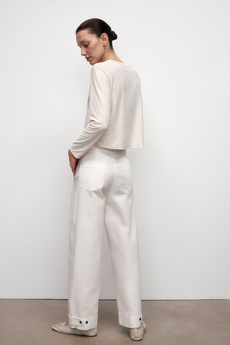 Ankle-Detail Pants