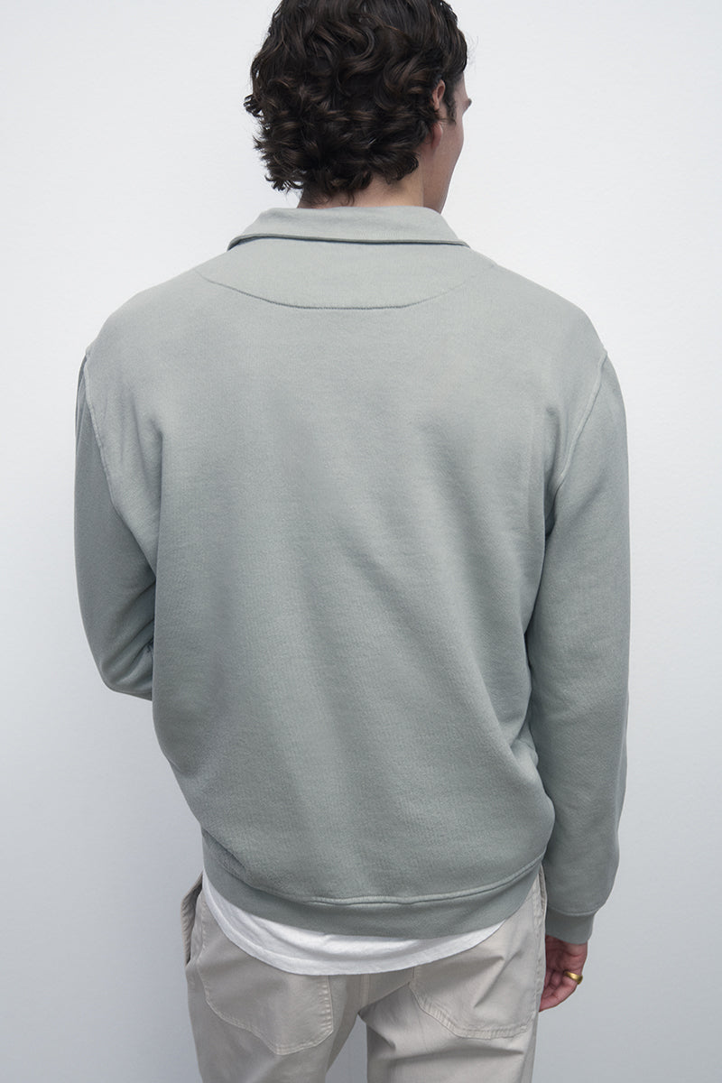 Sudadera con cuello polo