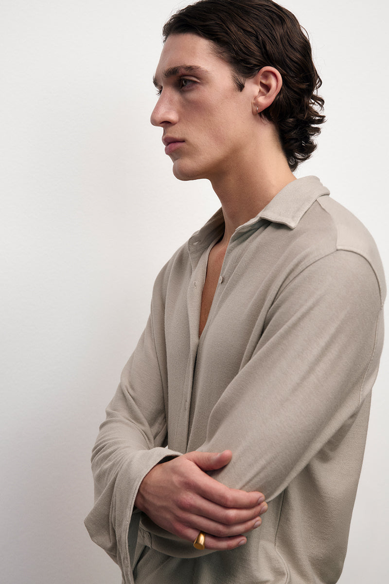 Reverse-Fleece Shirt