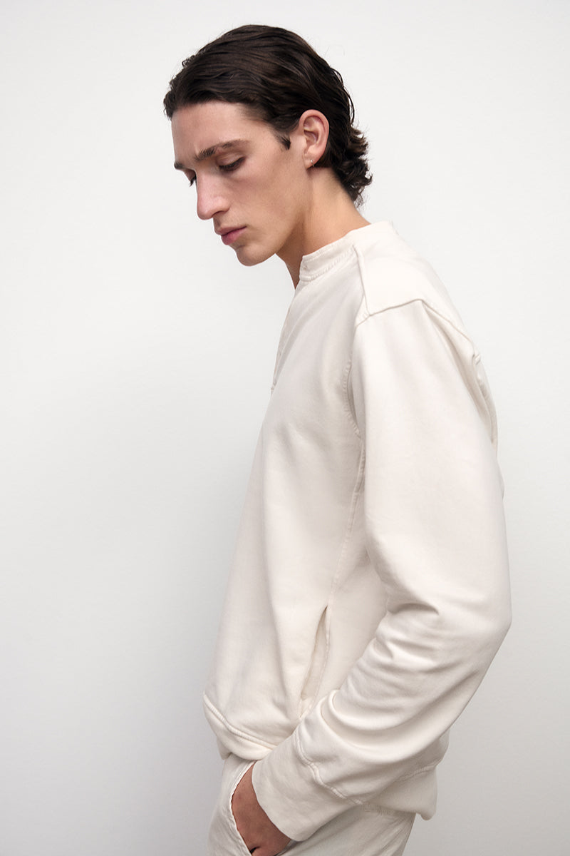 Mao Collar Cotton sweatshirt
