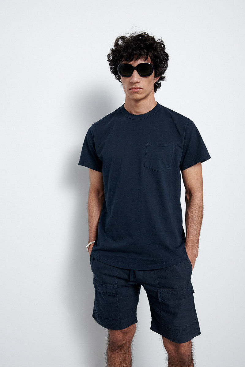 Camiseta de algodón con bolsillo