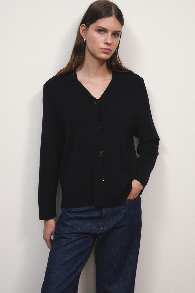 Double-Face Knit Overshirt