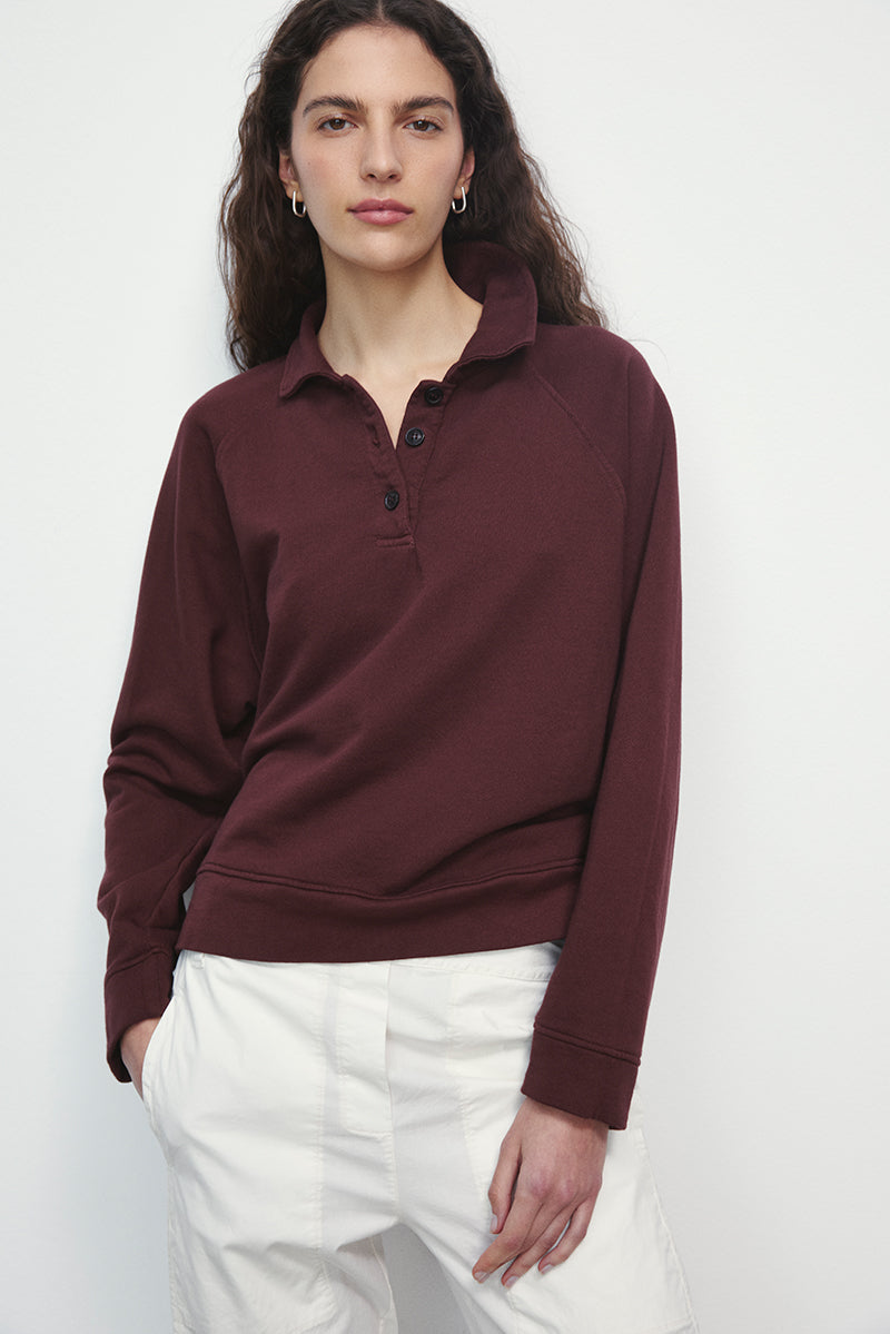 Sudadera con cuello polo