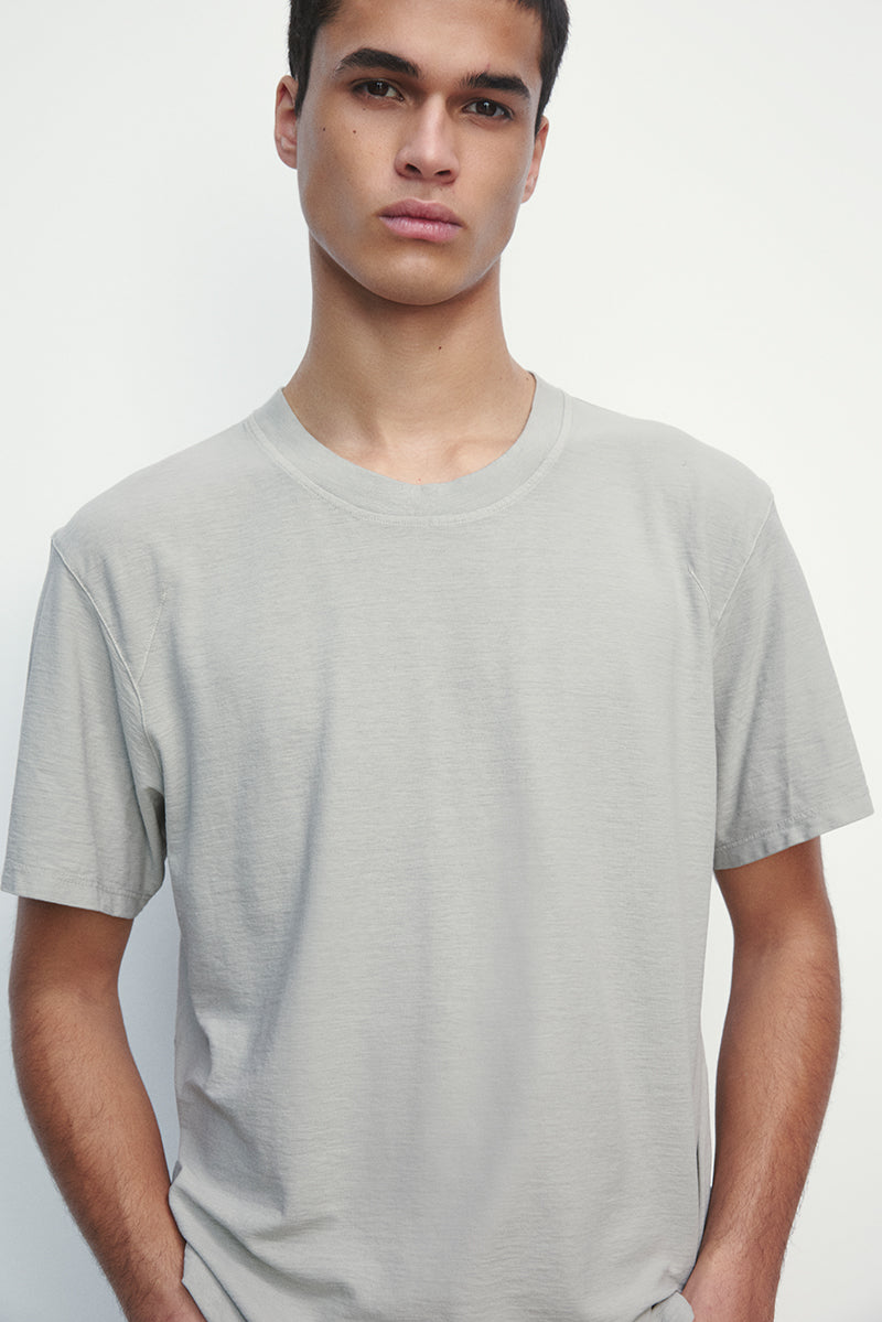 Camiseta de algodón extrafino manga ranglan