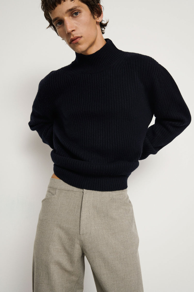 Casual/Smart flannel pants - Black