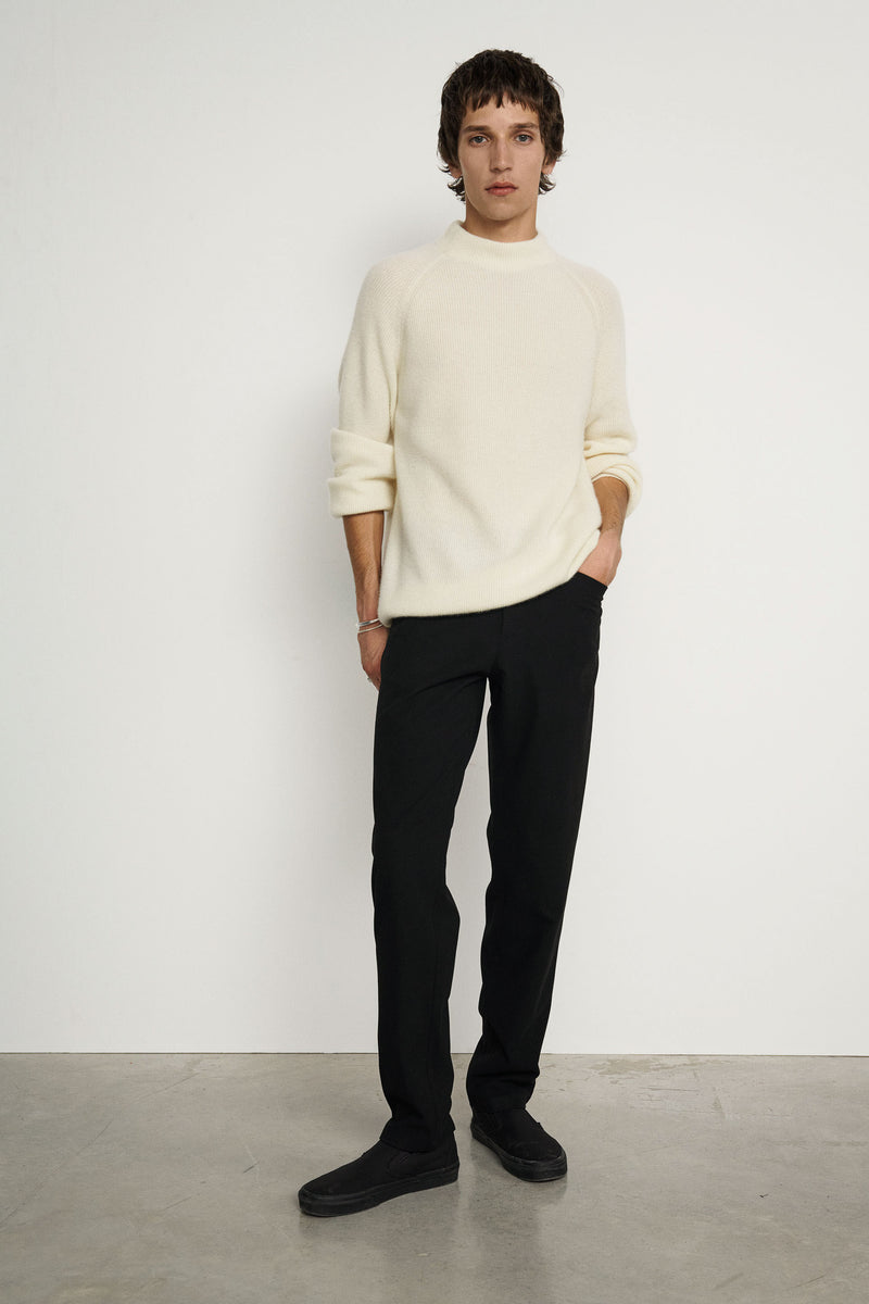 Casual/Smart flannel pants - Black