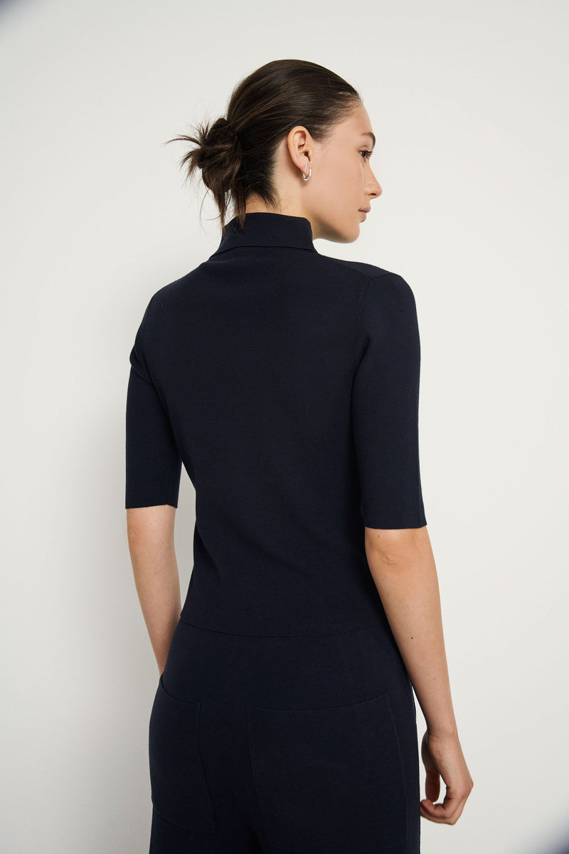 Polo de punto doble - Hunt Green  - 72% Viscosa 28% Poliéster