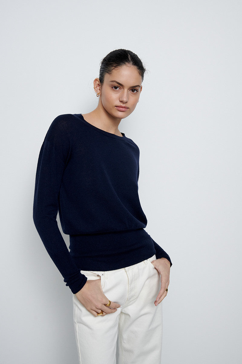 Jersey ultrafino de cashmere - Stone  - 100% Cashmere