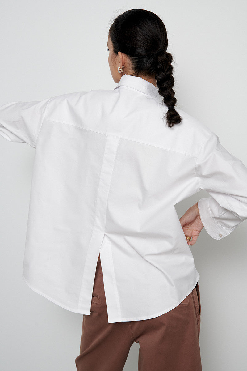 Camisa oxford de algodón - White  - 100% Algodón