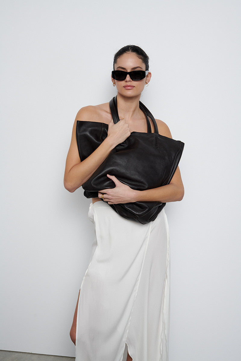 Large leather bag - Brown