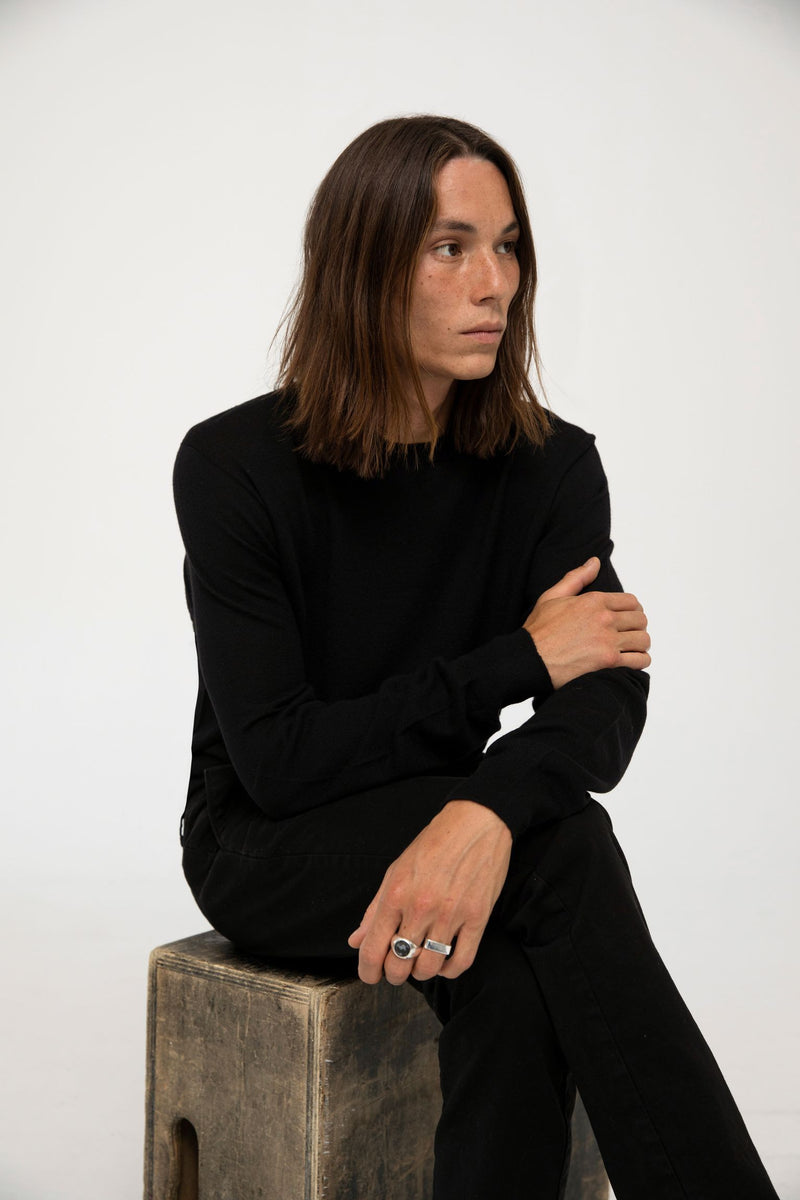 Cashmere light sweater - Blue Nero