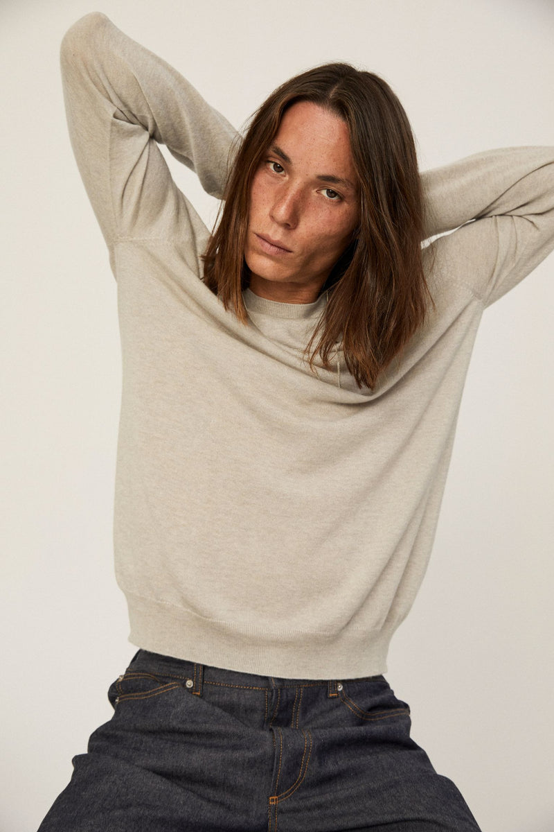 Cashmere light sweater - Blue Nero
