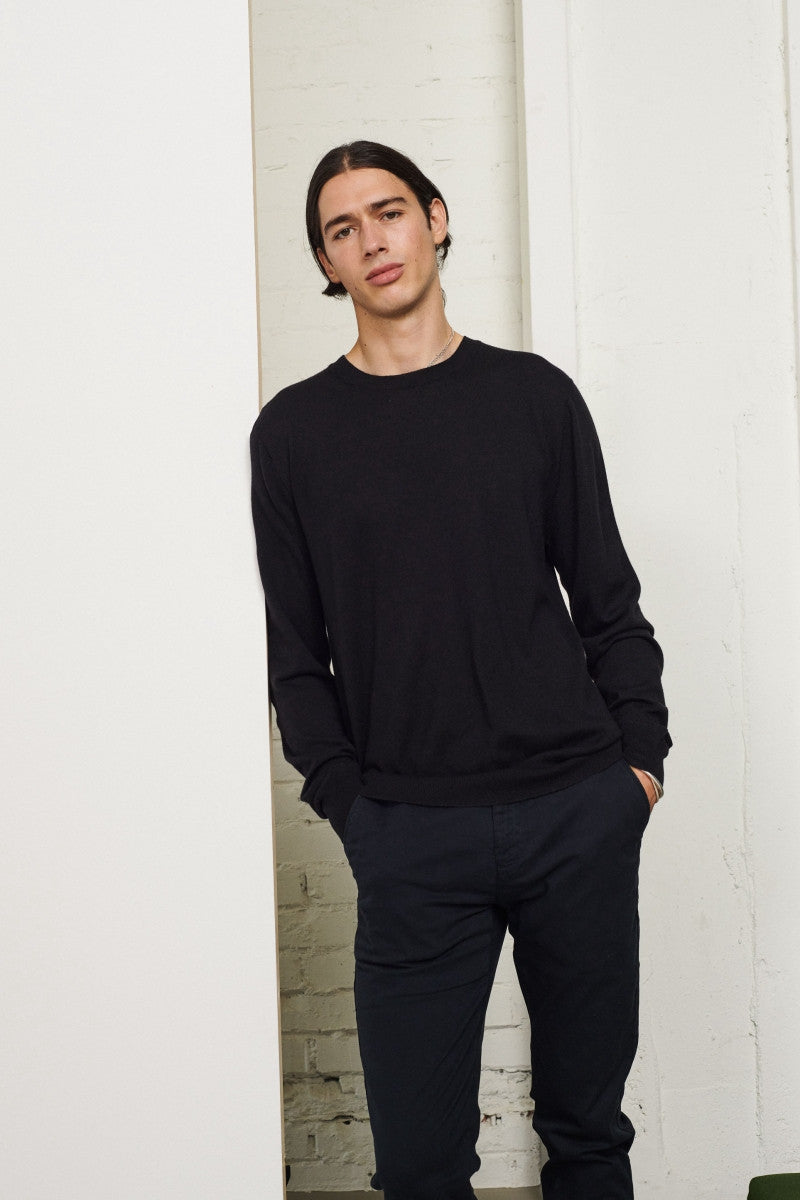 Cashmere light sweater - Blue Nero