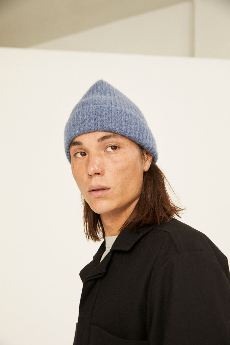 Cashmere hat - Deep Blue