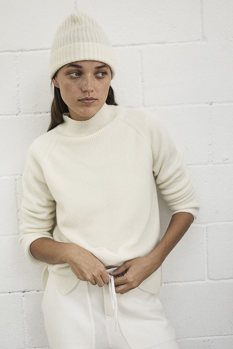 Gorro de cashmere - Orange  - 100% Cashmere