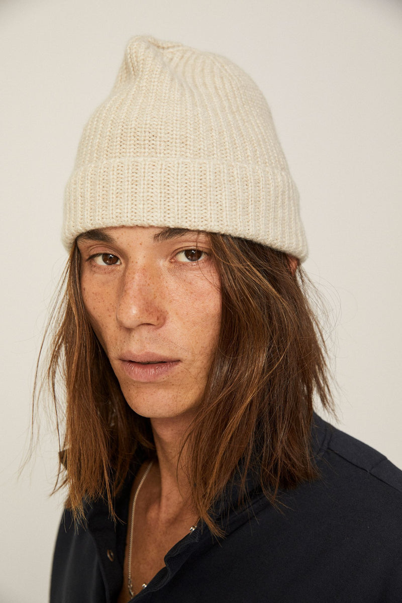 Gorro de cashmere - Dark Beige