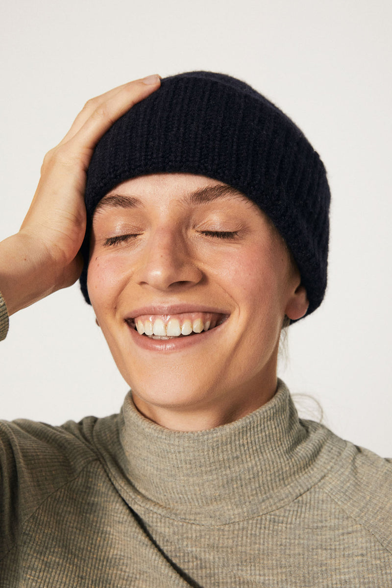 Gorro de cashmere - Dark Beige