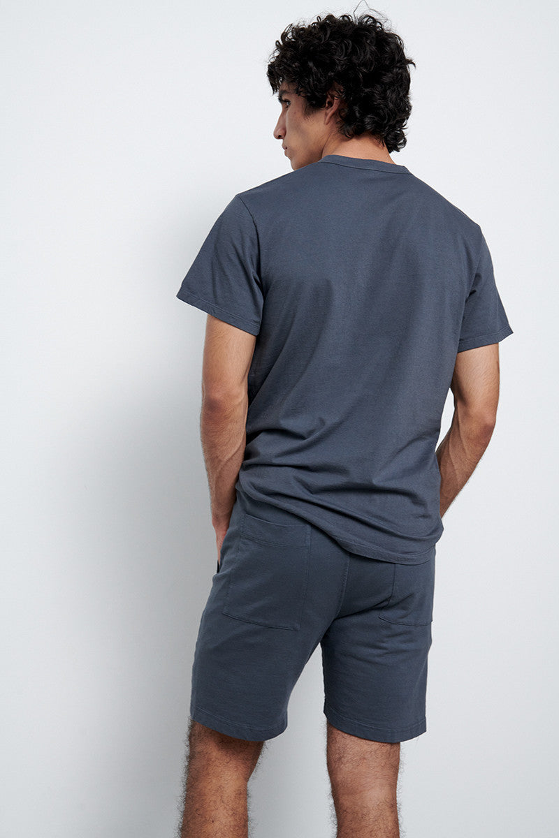Shorts de felpa de algodón - Black