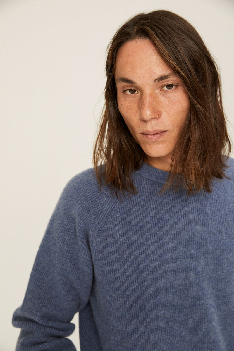 Jersey de cashmere con manga ranglan - Soft Ecru  - 100% Cashmere