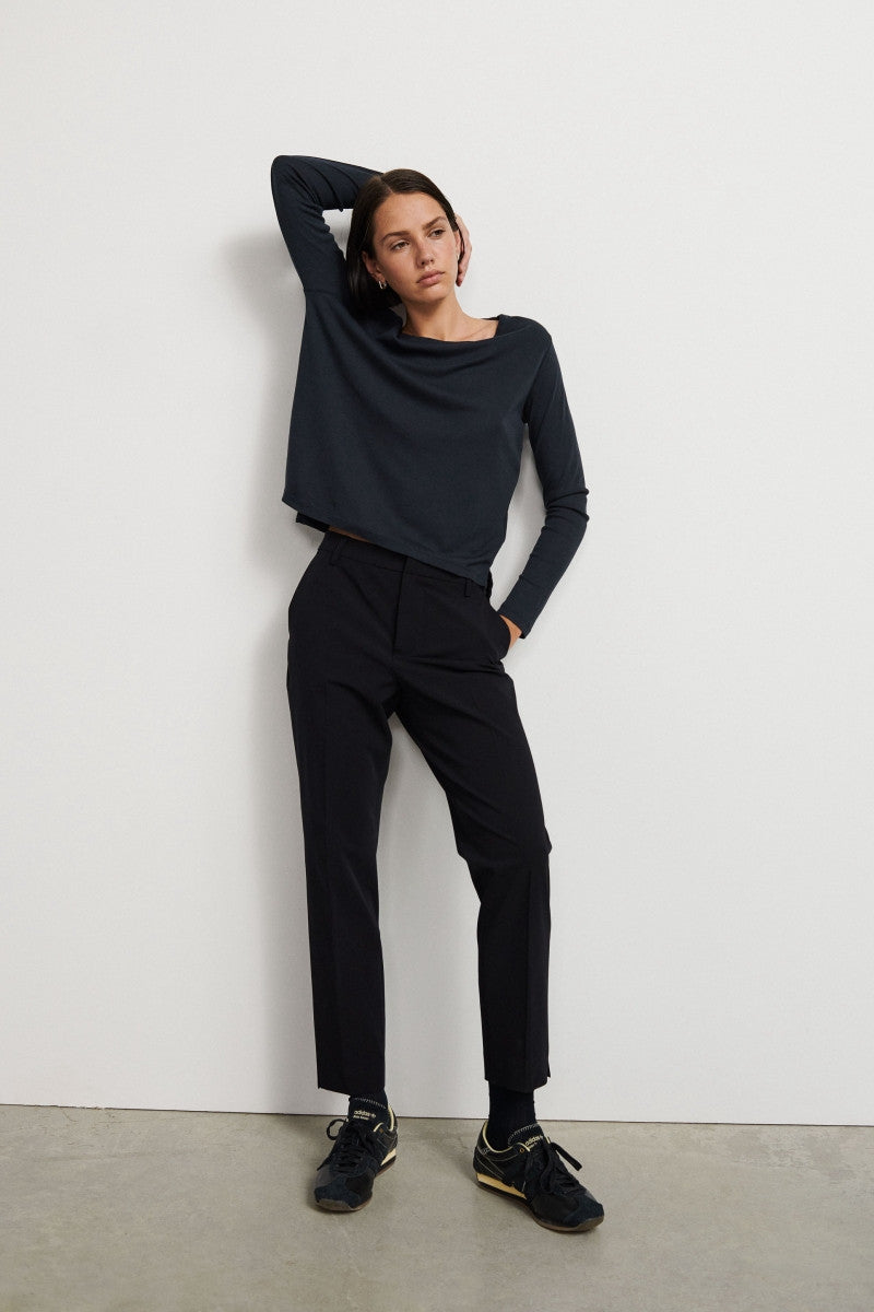 Straight leg trousers in technical fabric - Grey VX