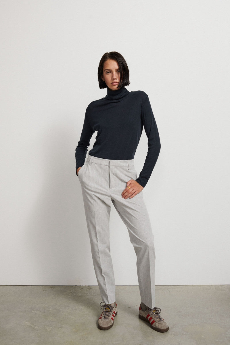 Straight leg trousers in technical fabric - Grey VX