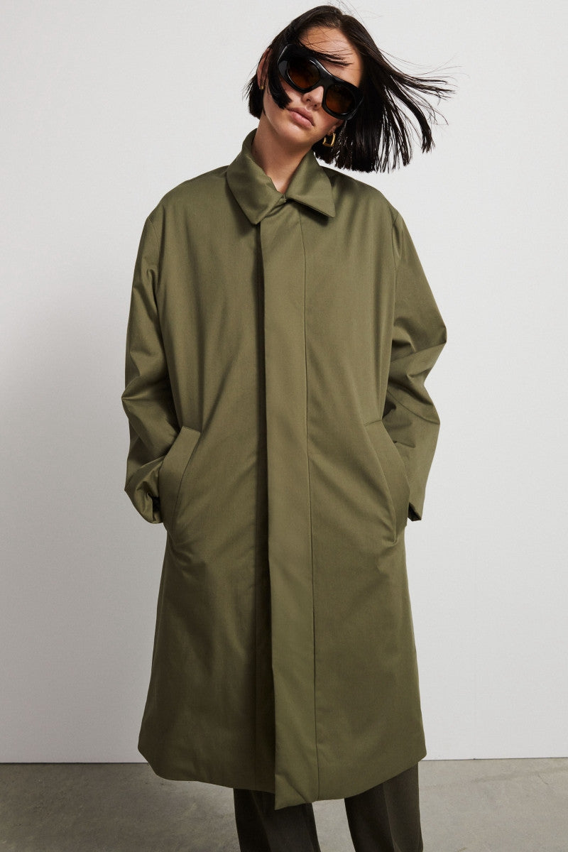 Puffer MacKintosh jacket - Hunt Green
