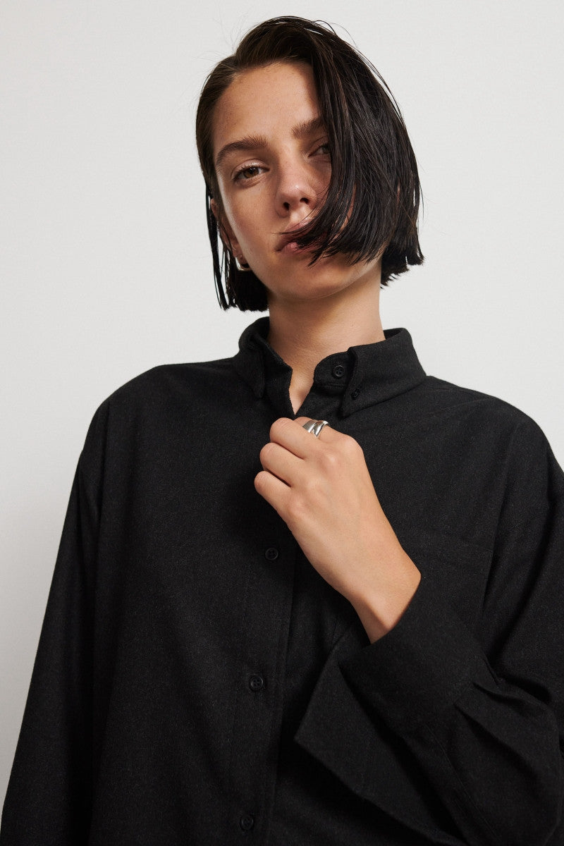 Flannel shirt - Black