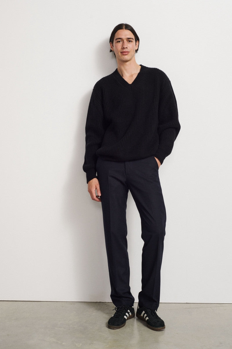 Flannel trousers - Black