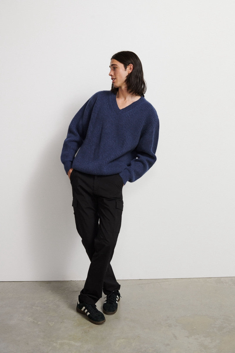 Pantalón cargo de algodón - Black